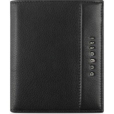 Bugatti Herren, Portemonnaie, Nome Geldbörse RFID Schutz Leder 10 cm, Schwarz Bugatti Herren, Portemonnaie, Nome Geldbörse RFID Schutz Leder 10 cm, Schwarz