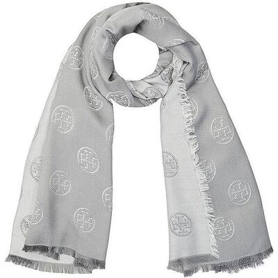 Tory Burch, Damen, Schal, Schal, Grau Tory Burch, Damen, Schal, Schal, Grau