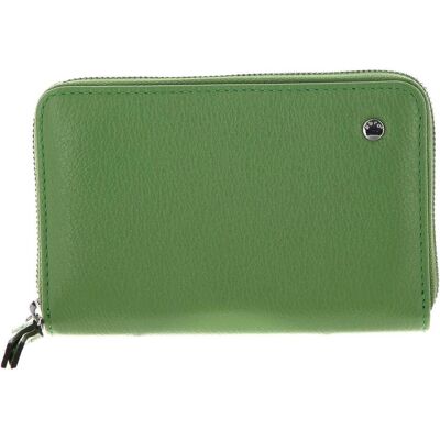 Abro, Damen, Portemonnaie, Leather Ariete Zip Wallet, Grün Abro, Damen, Portemonnaie, Leather Ariete Zip Wallet, Grün