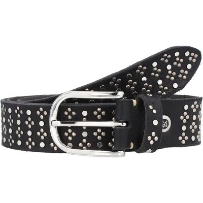 B.Belt, Damen, Gürtel, Nietengürtel Leder, Schwarz, (95) B.Belt, Damen, Gürtel, Nietengürtel Leder, Schwarz, (95)