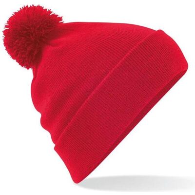 Beechfield, Unisex, Mütze, Original Pom Pom Beanie, Rot, (One Size) Beechfield, Unisex, Mütze, Original Pom Pom Beanie, Rot, (One Size)
