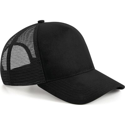 Beechfield, Unisex, Cap, Suede Snapback Trucker, Schwarz, (One Size) Beechfield, Unisex, Cap, Suede Snapback Trucker, Schwarz, (One Size)