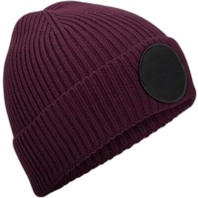 Beechfield, Unisex, Mütze, Circular Fashion Patch Beanie, Rot, Mehrfarbig, Schwarz, (One Size) Beechfield, Unisex, Mütze, Circular Fashion Patch Beanie, Rot, Mehrfarbig, Schwarz, (One Size)