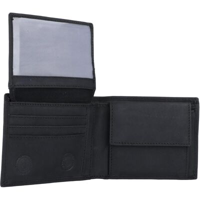 Greenburry, Herren, Portemonnaie, Vintage Geldbörse RFID Leder 12 cm, Schwarz Greenburry, Herren, Portemonnaie, Vintage Geldbörse RFID Leder 12 cm, Schwarz