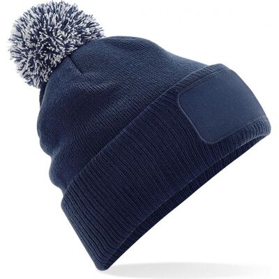 Beechfield, Mütze, Patch Snowstar, Blau Beechfield, Mütze, Patch Snowstar, Blau