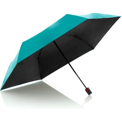 Knirps, Unisex, Regenschirm, U.200 mit UV-Schutz, Schwarz, Türkis Knirps, Unisex, Regenschirm, U.200 mit UV-Schutz, Schwarz, Türkis