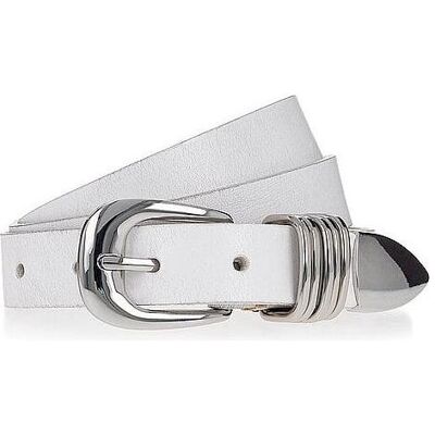 B.Belt, Damen, Gürtel, Ledergürtel, Weiss, (90) B.Belt, Damen, Gürtel, Ledergürtel, Weiss, (90)