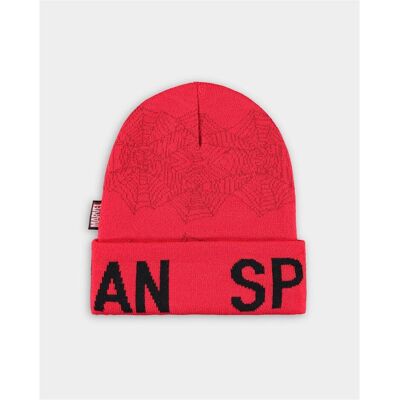Spider-Man: No Way Home, Herren, Mütze, Men's Turnup Beanie, Rot, (One Size) Spider-Man: No Way Home, Herren, Mütze, Men's Turnup Beanie, Rot, (One Size)