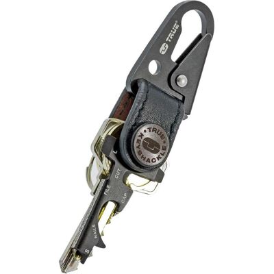True, Schlüsselanhänger, KEYSHACKLE Schlüsselbund + Multitool, Schwarz True, Schlüsselanhänger, KEYSHACKLE Schlüsselbund + Multitool, Schwarz
