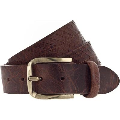 B.Belt, Damen, Gürtel, Vince Gold Ledergürtel, Braun, (80) B.Belt, Damen, Gürtel, Vince Gold Ledergürtel, Braun, (80)