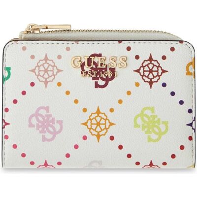 Guess Damen, Portemonnaie, Emelie Logo SLG Zip Around Card Case, Mehrfarbig Guess Damen, Portemonnaie, Emelie Logo SLG Zip Around Card Case, Mehrfarbig