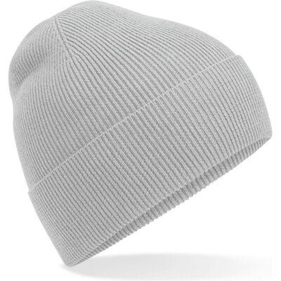 Beechfield, Unisex, Mütze, Organic Cotton Fine Knit Beanie, Grau, (One Size) Beechfield, Unisex, Mütze, Organic Cotton Fine Knit Beanie, Grau, (One Size)
