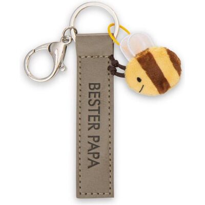 Magni, Unisex, Schlüsselanhänger, NICI Schlüsselanhänger Bester Papa Kunstlederband mit Biene olive 10cm, Gelb, Grün Magni, Unisex, Schlüsselanhänger, NICI Schlüsselanhänger Bester Papa Kunstlederband mit Biene olive 10cm, Gelb, Grün