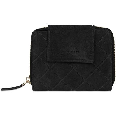 Bugatti Damen, Portemonnaie, Fabia Geldbörse Leder 12 cm, Schwarz Bugatti Damen, Portemonnaie, Fabia Geldbörse Leder 12 cm, Schwarz