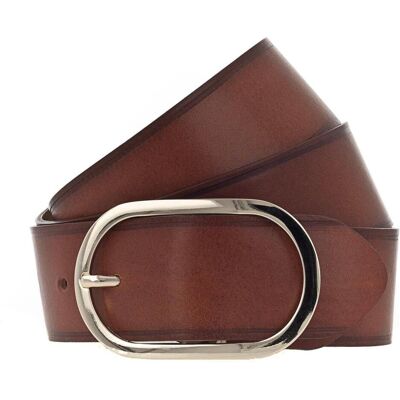 B.Belt, Damen, Gürtel, Lorena Gold Ledergürtel, Braun B.Belt, Damen, Gürtel, Lorena Gold Ledergürtel, Braun