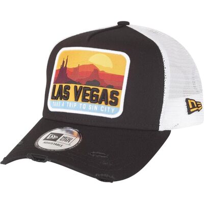 New Era, Herren, Cap, 9Forty Las Vegas Distressed Trucker Cap, Schwarz, (One Size) New Era, Herren, Cap, 9Forty Las Vegas Distressed Trucker Cap, Schwarz, (One Size)