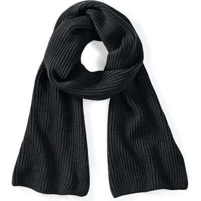 Beechfield, Unisex, Schal, Metro Knitted Scarf, Schwarz Beechfield, Unisex, Schal, Metro Knitted Scarf, Schwarz