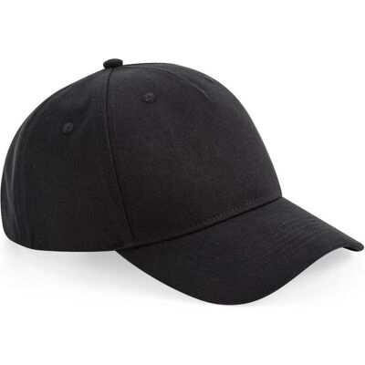 Beechfield, Unisex, Cap, Organic Cotton 5 Panel Cap, Schwarz Beechfield, Unisex, Cap, Organic Cotton 5 Panel Cap, Schwarz