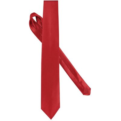 Kariban, Krawatte + Fliege, Satinée, Rot Kariban, Krawatte + Fliege, Satinée, Rot