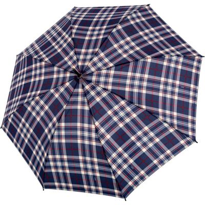 Doppler, Herren, Regenschirm, Stockholm Long AC Karo, Blau Doppler, Herren, Regenschirm, Stockholm Long AC Karo, Blau
