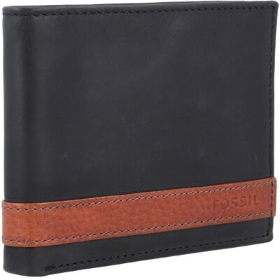 Fossil Herren, Portemonnaie, Quinn Geldbörse Leder 11 cm, Schwarz Fossil Herren, Portemonnaie, Quinn Geldbörse Leder 11 cm, Schwarz