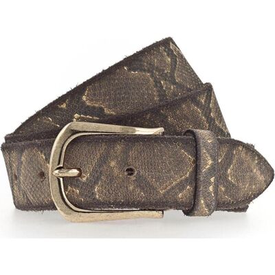 B.Belt, Damen, Gürtel, Sabia Gold Ledergürtel, Gold, Grau B.Belt, Damen, Gürtel, Sabia Gold Ledergürtel, Gold, Grau