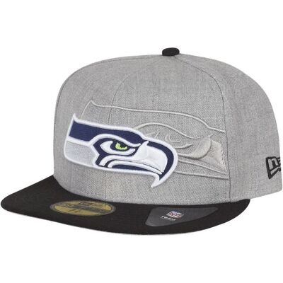New Era, Herren, Cap, 59Fifty Cap - SCREENING III Seattle Seahawks - 7 1/2, Grau, (7 1/2) New Era, Herren, Cap, 59Fifty Cap - SCREENING III Seattle Seahawks - 7 1/2, Grau, (7 1/2)