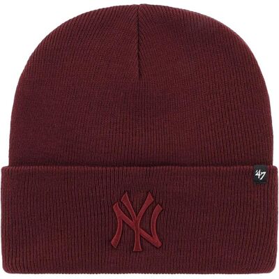 New York Yankees, Herren, Mütze, 47 Brand Beanie Wintermütze - Haymaker Ny Yankees Maroon, Rot, (One Size) New York Yankees, Herren, Mütze, 47 Brand Beanie Wintermütze - Haymaker Ny Yankees Maroon, Rot, (One Size)