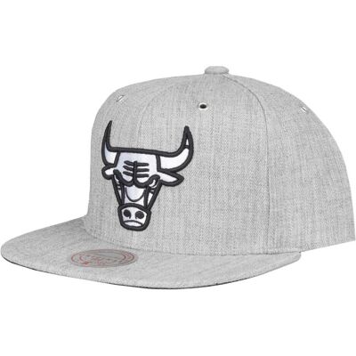 Mitchell & Ness, Herren, Cap, Snapback Cap - HEATHER Chicago Bulls grau, Grau, (One Size) Mitchell & Ness, Herren, Cap, Snapback Cap - HEATHER Chicago Bulls grau, Grau, (One Size)