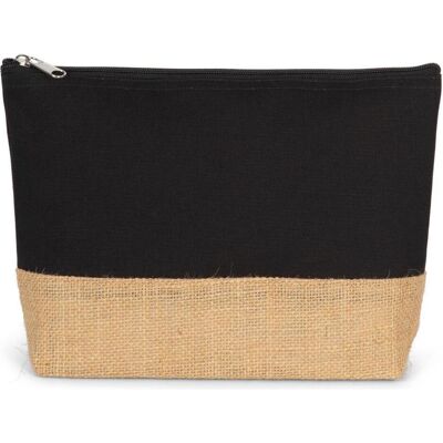 Kimood, Krawatte + Fliege, Clutch aus Baumwoll-Leinen und Jute, Beige, Schwarz Kimood, Krawatte + Fliege, Clutch aus Baumwoll-Leinen und Jute, Beige, Schwarz