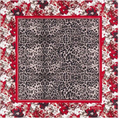 Roeckl, Damen, Schal, Wild Gallery Scarf, Braun, Rot, Mehrfarbig Roeckl, Damen, Schal, Wild Gallery Scarf, Braun, Rot, Mehrfarbig