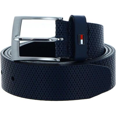 Tommy Hilfiger Herren, Gürtel, Adan Belt 3.5 Texture, Blau Tommy Hilfiger Herren, Gürtel, Adan Belt 3.5 Texture, Blau