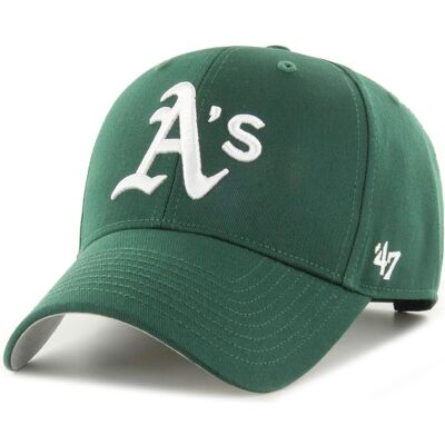 47 Brand, Herren, Cap, Adjustable Cap - MLB BASIC Oakland Athletics green, Grün, (One Size) 47 Brand, Herren, Cap, Adjustable Cap - MLB BASIC Oakland Athletics green, Grün, (One Size)