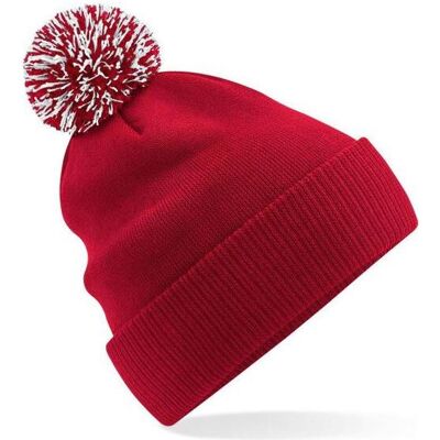 Beechfield, Herren, Mütze, Recycled Snowstar Beanie, Rot, Mehrfarbig, (One Size) Beechfield, Herren, Mütze, Recycled Snowstar Beanie, Rot, Mehrfarbig, (One Size)