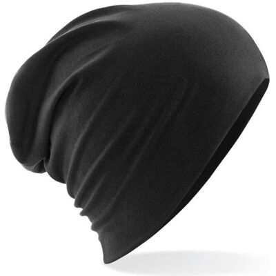 Beechfield, Unisex, Mütze, Hemsedal Cotton Slouch Beanie, Schwarz, (One Size) Beechfield, Unisex, Mütze, Hemsedal Cotton Slouch Beanie, Schwarz, (One Size)