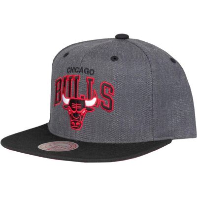 Mitchell & Ness, Herren, Cap, Snapback Cap - DARK ARCH Chicago Bulls, Grau Mitchell & Ness, Herren, Cap, Snapback Cap - DARK ARCH Chicago Bulls, Grau