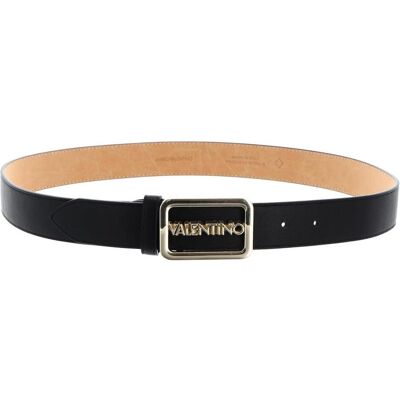 Valentino, Damen, Gürtel, Around Plaque Buckle Belt, Gold, Schwarz Valentino, Damen, Gürtel, Around Plaque Buckle Belt, Gold, Schwarz