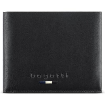 Bugatti Unisex, Portemonnaie, "Romeo" Scheintasche / wallet, Schwarz Bugatti Unisex, Portemonnaie, "Romeo" Scheintasche / wallet, Schwarz