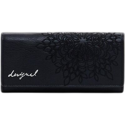 Desigual, Damen, Portemonnaie, Sierra Geldbörse 19 cm, Schwarz Desigual, Damen, Portemonnaie, Sierra Geldbörse 19 cm, Schwarz