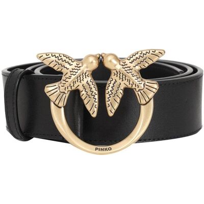 Pinko, Damen, Gürtel, 2210498, Gold, Schwarz, (XS) Pinko, Damen, Gürtel, 2210498, Gold, Schwarz, (XS)