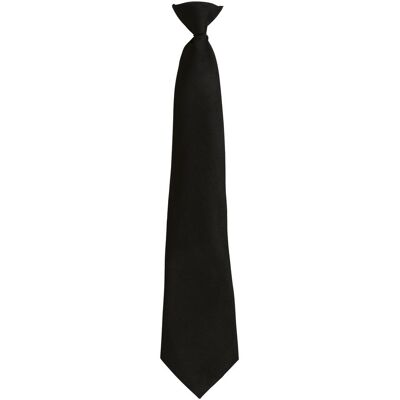 Premier, Krawatte + Fliege, Sicherheitskrawatte mit Clip, Schwarz Premier, Krawatte + Fliege, Sicherheitskrawatte mit Clip, Schwarz