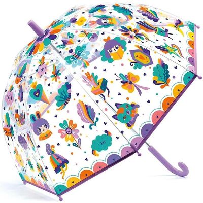 Djeco, Mädchen, Regenschirm, Regenschirm Regenbogen 70x68cm, Mehrfarbig Djeco, Mädchen, Regenschirm, Regenschirm Regenbogen 70x68cm, Mehrfarbig