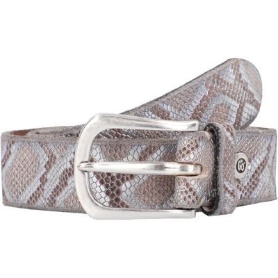 B.Belt, Damen, Gürtel, Gürtel Leder, Mehrfarbig, Silber, Braun, (80) B.Belt, Damen, Gürtel, Gürtel Leder, Mehrfarbig, Silber, Braun, (80)