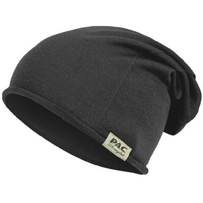 P.A.C., Unisex, Mütze, . Nature Merin 100%, Schwarz, (One Size) P.A.C., Unisex, Mütze, . Nature Merin 100%, Schwarz, (One Size)