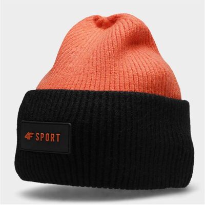 4F, Jungen, Mütze, Jr Cap, Orange, Schwarz, (One Size) 4F, Jungen, Mütze, Jr Cap, Orange, Schwarz, (One Size)
