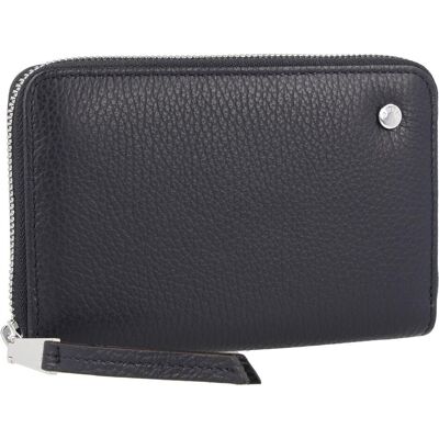 Abro, Damen, Portemonnaie, Adria Geldbörse Leder 15.5 cm, Blau Abro, Damen, Portemonnaie, Adria Geldbörse Leder 15.5 cm, Blau