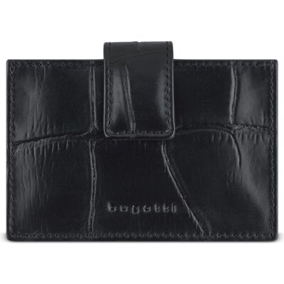 Bugatti Unisex, Portemonnaie, Nevio Kreditkartenetui RFID Schutz Leder 11 cm, Schwarz Bugatti Unisex, Portemonnaie, Nevio Kreditkartenetui RFID Schutz Leder 11 cm, Schwarz