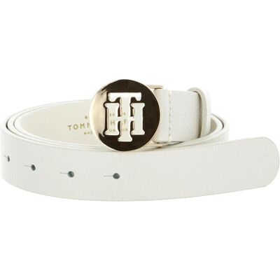 Tommy Hilfiger Damen, Gürtel, TH Round Curve Belt 3.0, Beige Tommy Hilfiger Damen, Gürtel, TH Round Curve Belt 3.0, Beige