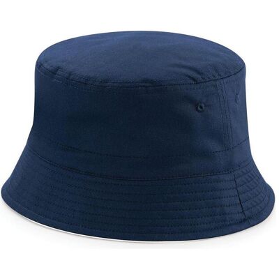 Beechfield, Unisex, Hut, Reversible Bucket Hat, Mehrfarbig, Blau, Weiss Beechfield, Unisex, Hut, Reversible Bucket Hat, Mehrfarbig, Blau, Weiss