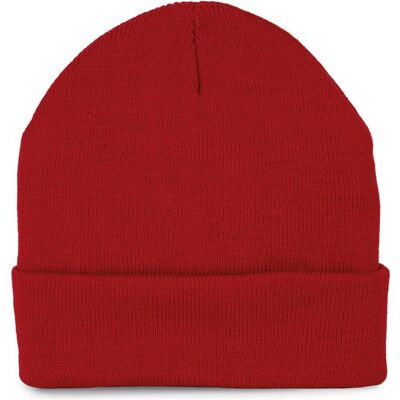 K-up, Unisex, Mütze, Recycelte Strickmütze, Rot K-up, Unisex, Mütze, Recycelte Strickmütze, Rot